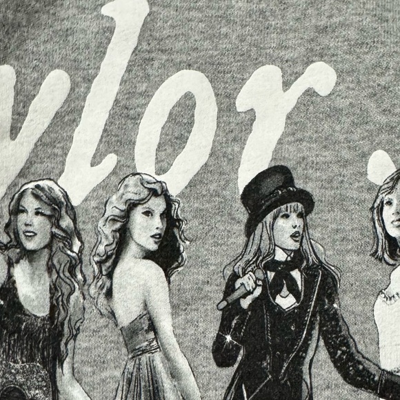 Taylor Swift Merch Heather Grey Crewneck AUTHENTIC - Picture 2 of 7